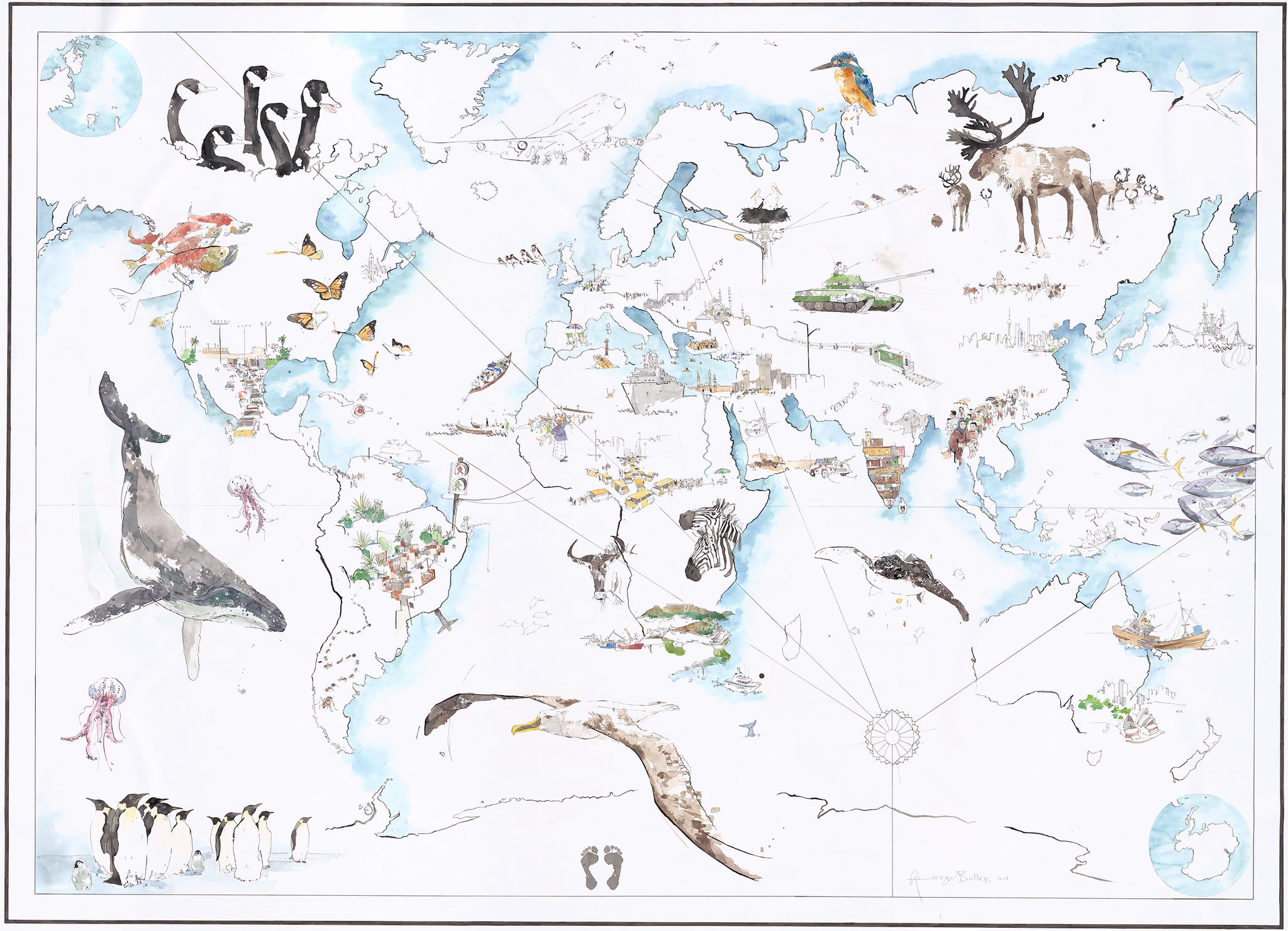 Anima Map Anima Mundi World Map – George Butler